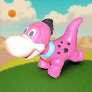 Vintage 1986 Coleco Flintstone Kids Dino the Dinosaur Figure Hanna Barbara B2